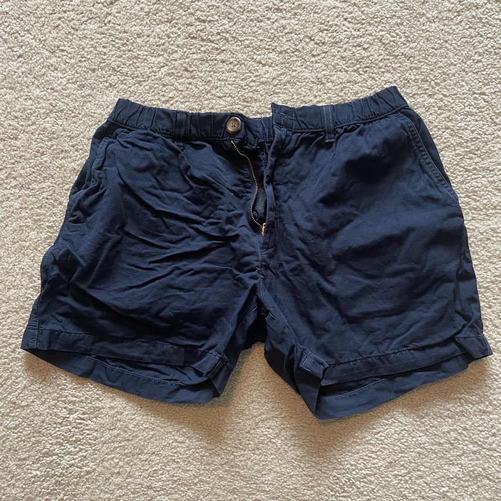Chubbies Men’s Shorts, Size Medium, Navy Blue, 5.5” inseam